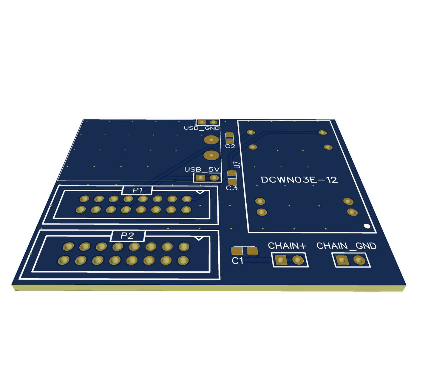 eurorack power supply pcb