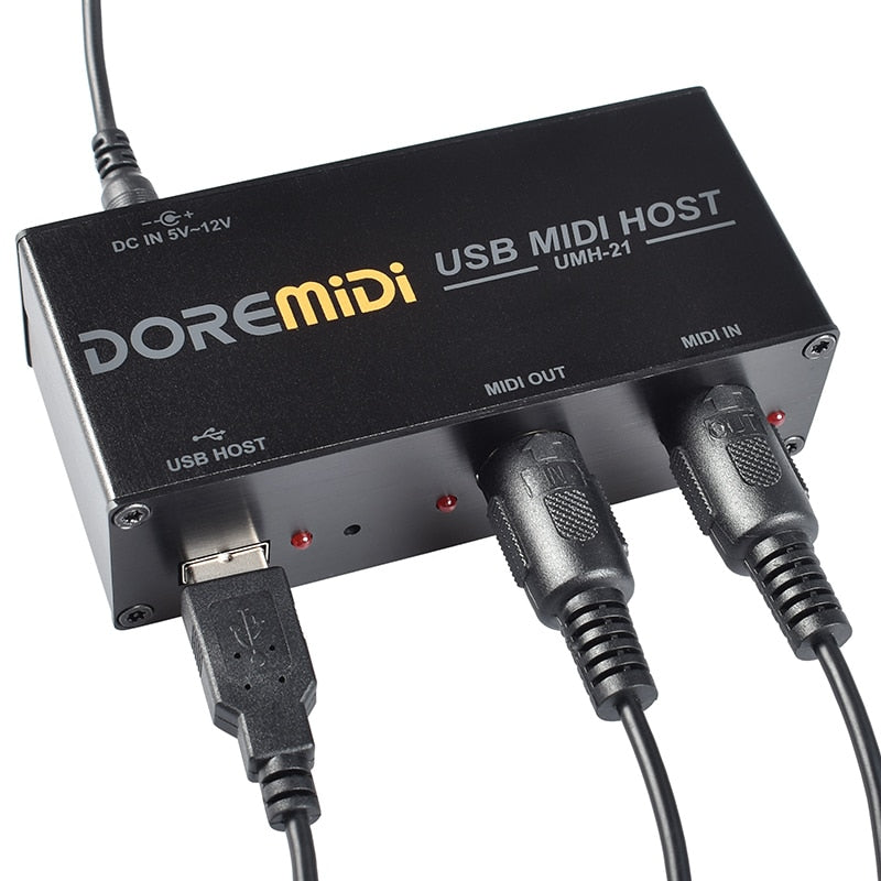 USB MIDI Host Box to standard MIDI converter