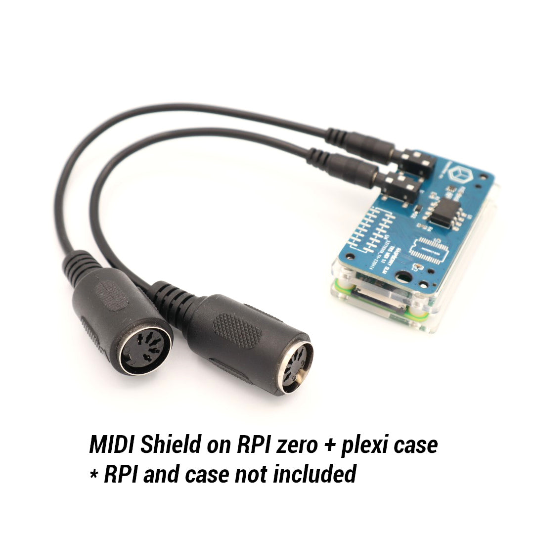 Slim MIDI hat for Raspberry PI Zero