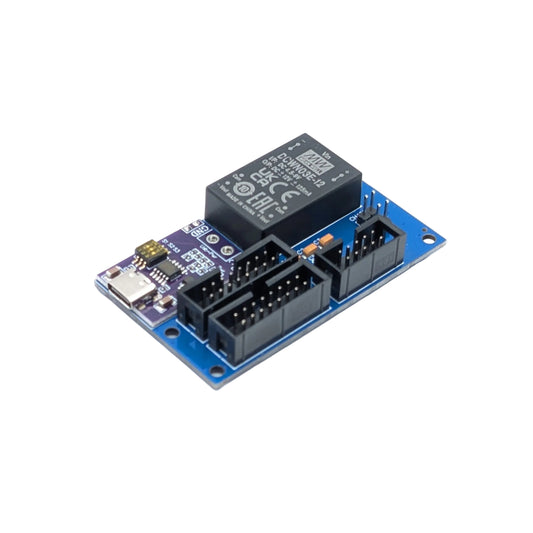 Compact Eurorack power supply on a white background