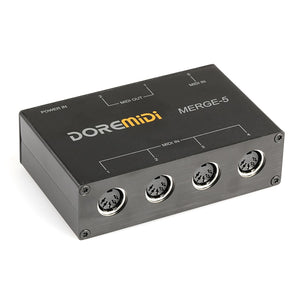 MIDI Merger 5 MIDI Input 2 MIDI Output