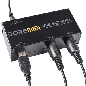 USB MIDI Host Box to standard MIDI converter