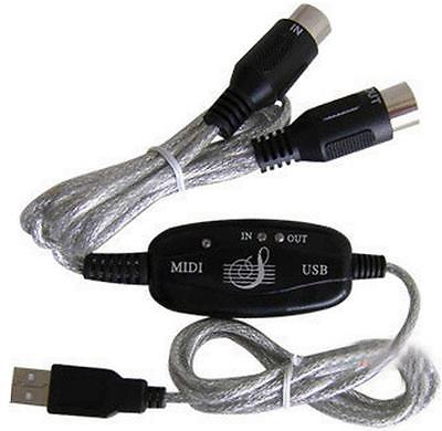 USB IN-OUT MIDI Interface Cable